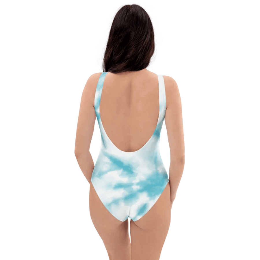 One-Piece Blue Tie Dye Swimsuit product image (3)