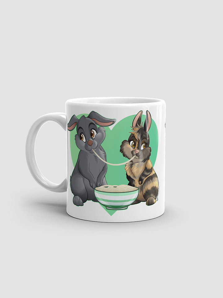Maple & The Tramp Heart White glossy mug product image (1)