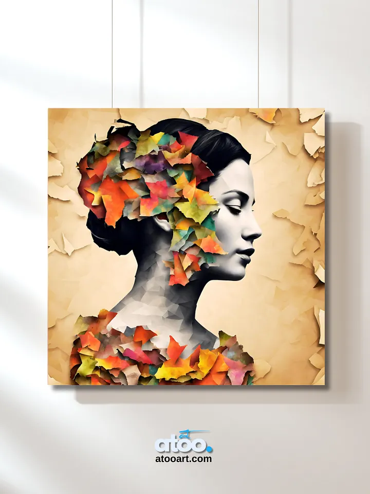 Paper Collection | Colorful Contradictions | Canvas Art Painting product image (2)
