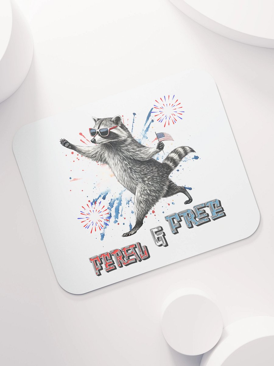 Feral And Free Raccoon Mouse Pad product image (7)