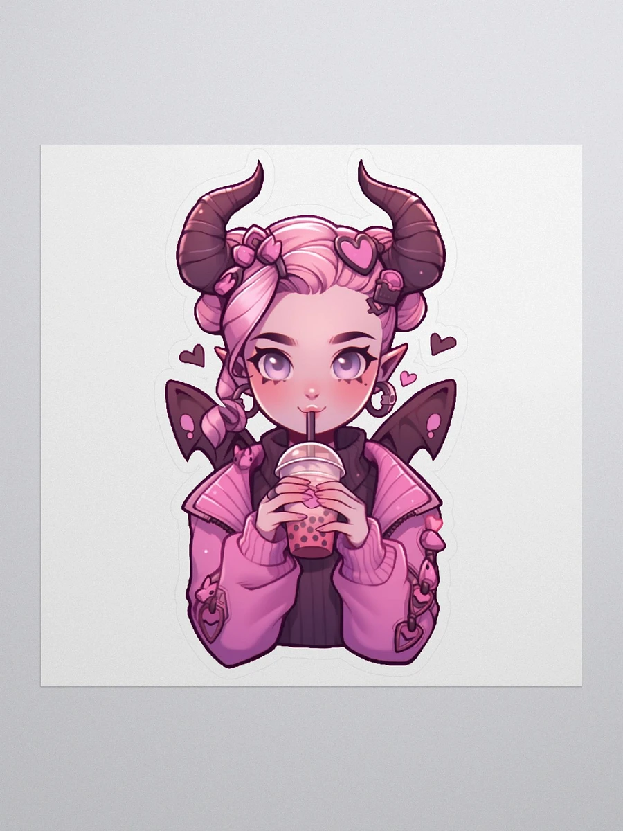 Lily, the Bubble Tea Succubus Sticker product image (3)