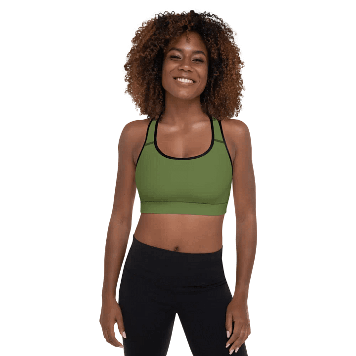 Elevate Your Workout with the Green Padded Sports Bra product image (2)