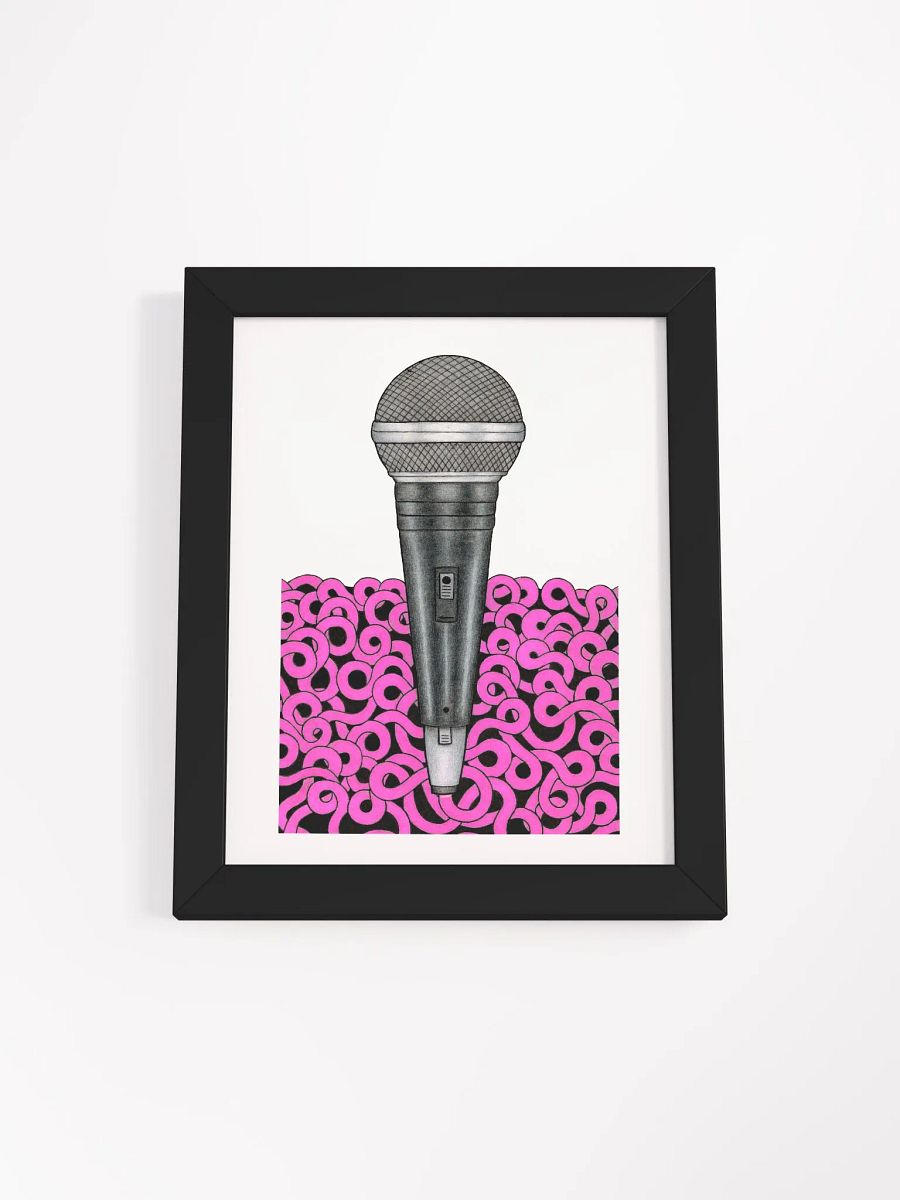 Mic Check framed print (8x10) product image (1)