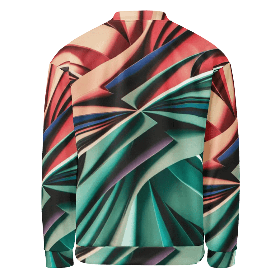 Exclusive Abstract Art Unisex Bomber Jacket - TDS Music Original Design product image (4)