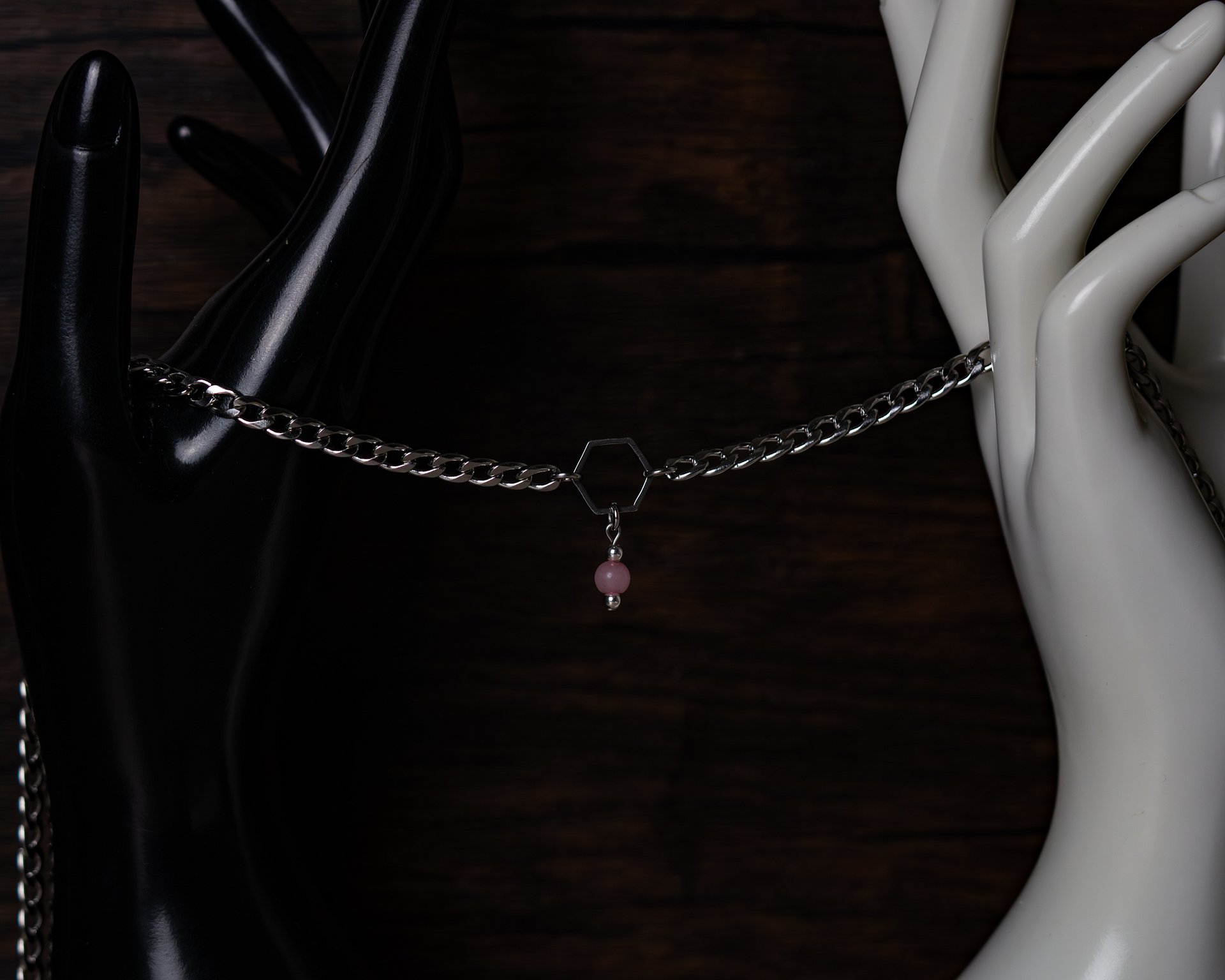 Pink Phantom Agate Necklace product image (3)