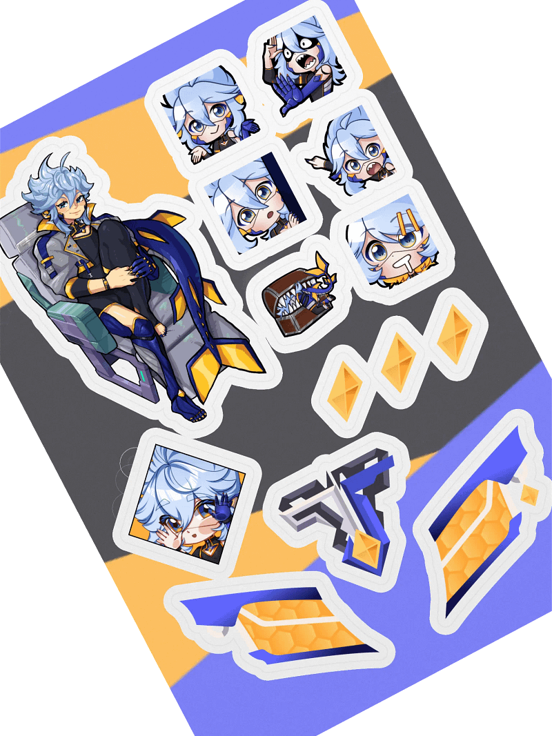 Vinyl Tuna Stickers