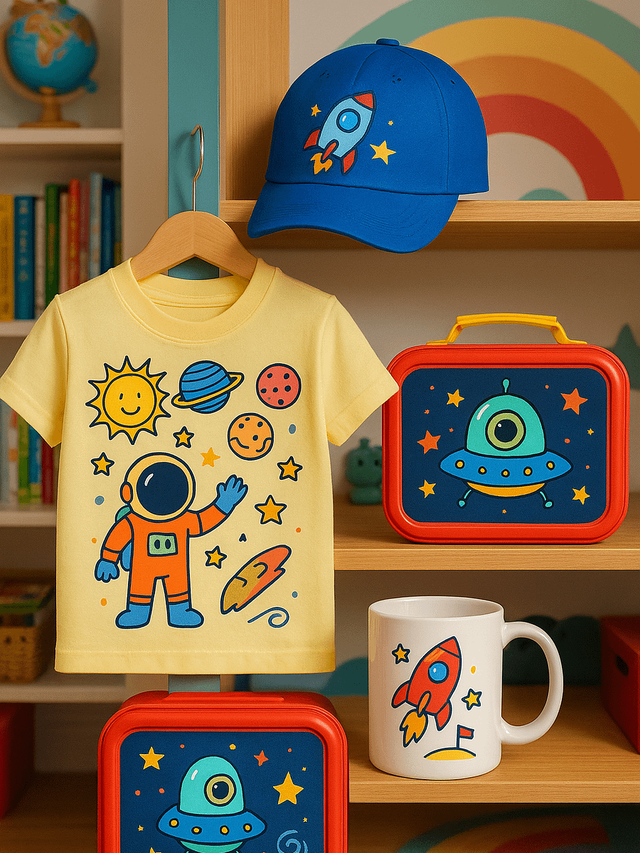 Space Doodles Vector Graphics Instant Download product image (3)