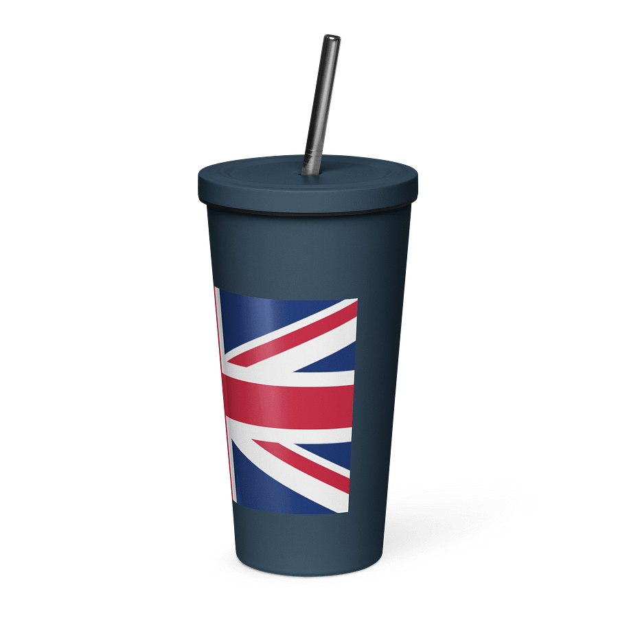 Union Jack Insulated Tumbler with Straw product image (4)