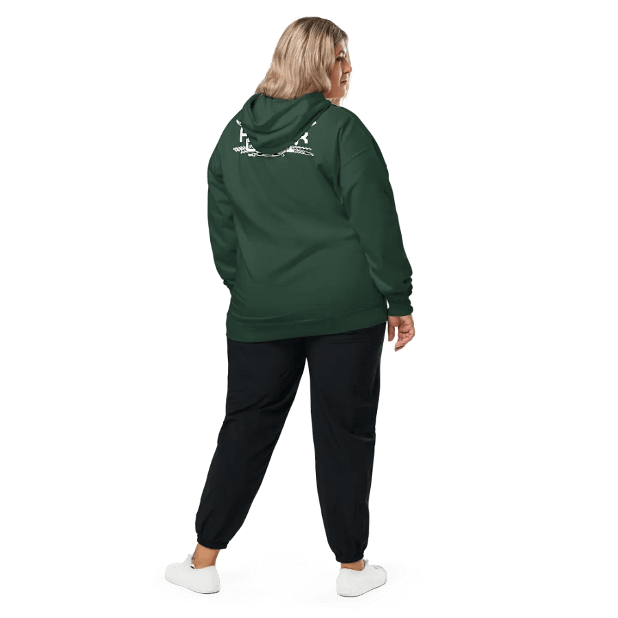 Midweight Hoodie - Embroidered - White HApex Gear Black Logo product image (6)