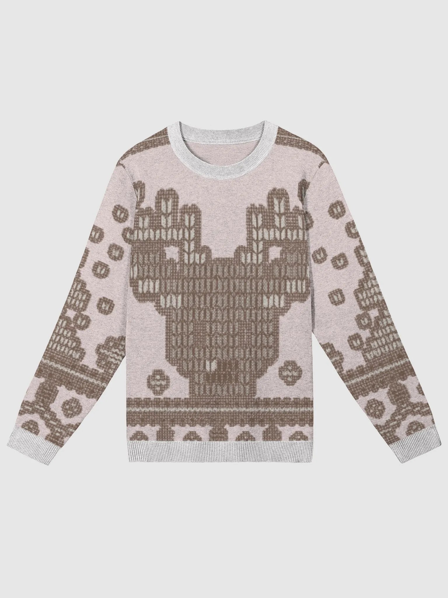 Celestial Pink Reindeer Knit Sweater product image (1)