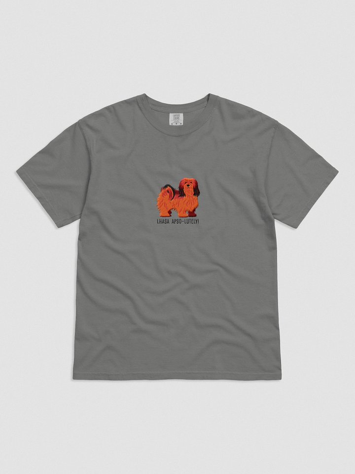 Lhasa Apso-lutely T-Shirt(Embroidered) of a Lhasa Apso(Red) product image (6)