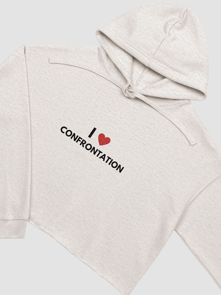 I <3 Confrontation cropped hoodie product image (13)