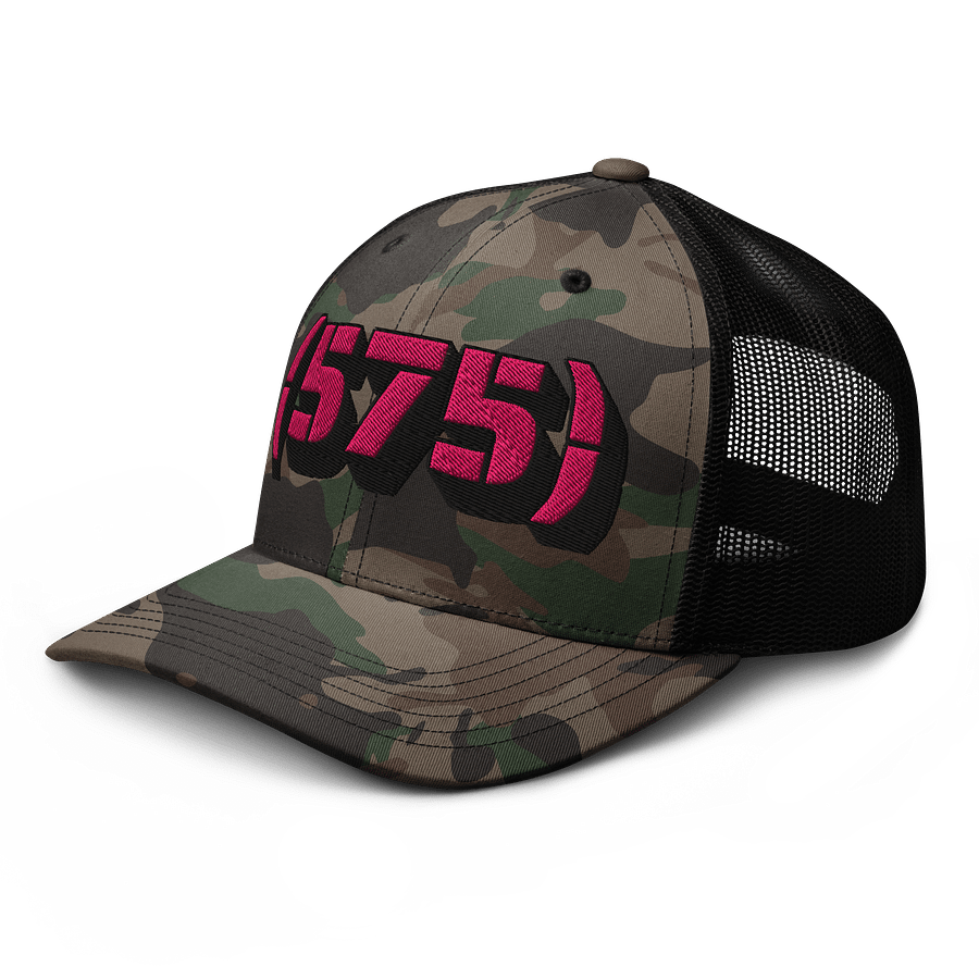 Magenta Camo 575 Trucker Hat product image (4)