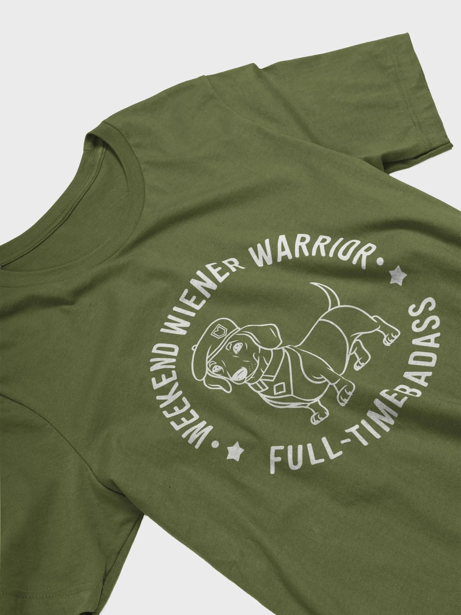 Weekend Wiener Warrior, Full-Time Badass T-Shirt product image (3)
