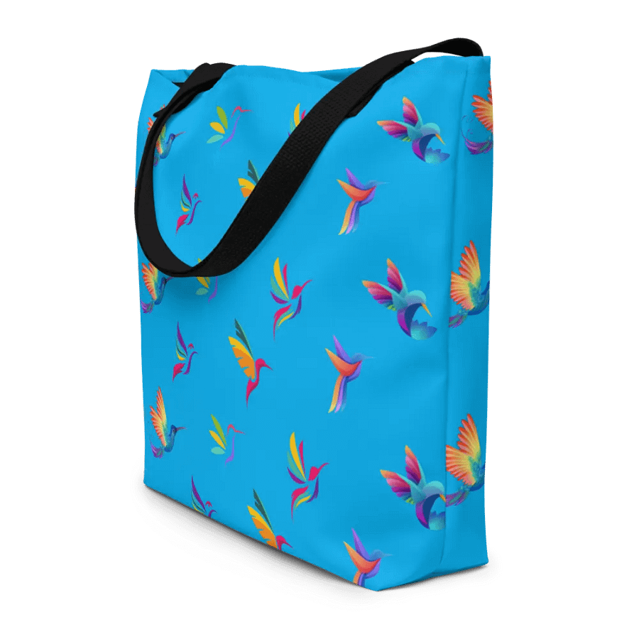 Vibrant hummingbird All-Over Tote Bag for moms dads birdlovers product image (8)