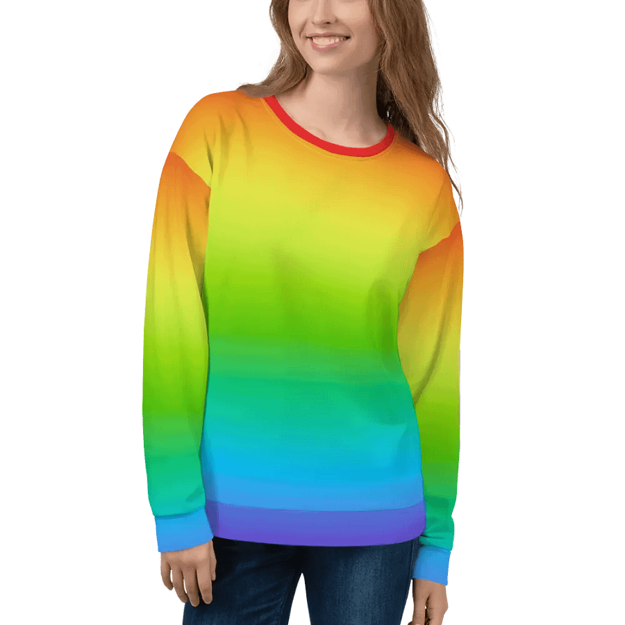 Rainbow Recycled Unisex Sweatshirt product image (11)