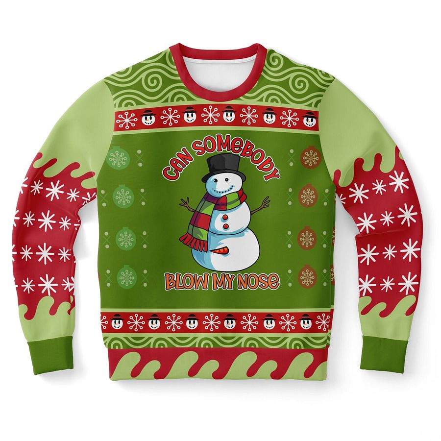Funny Snowman Christmas Sweatshirt | Winter Holiday Humor Outfit | Unisex Christmas Party Sweater product image (9)