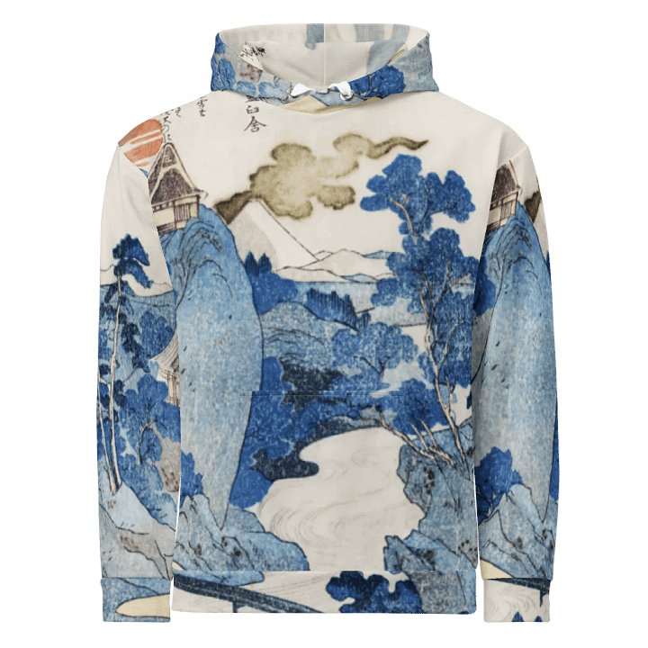 Fuji no Yukei All-Over Print Recycled Unisex Hoodie product image (1)