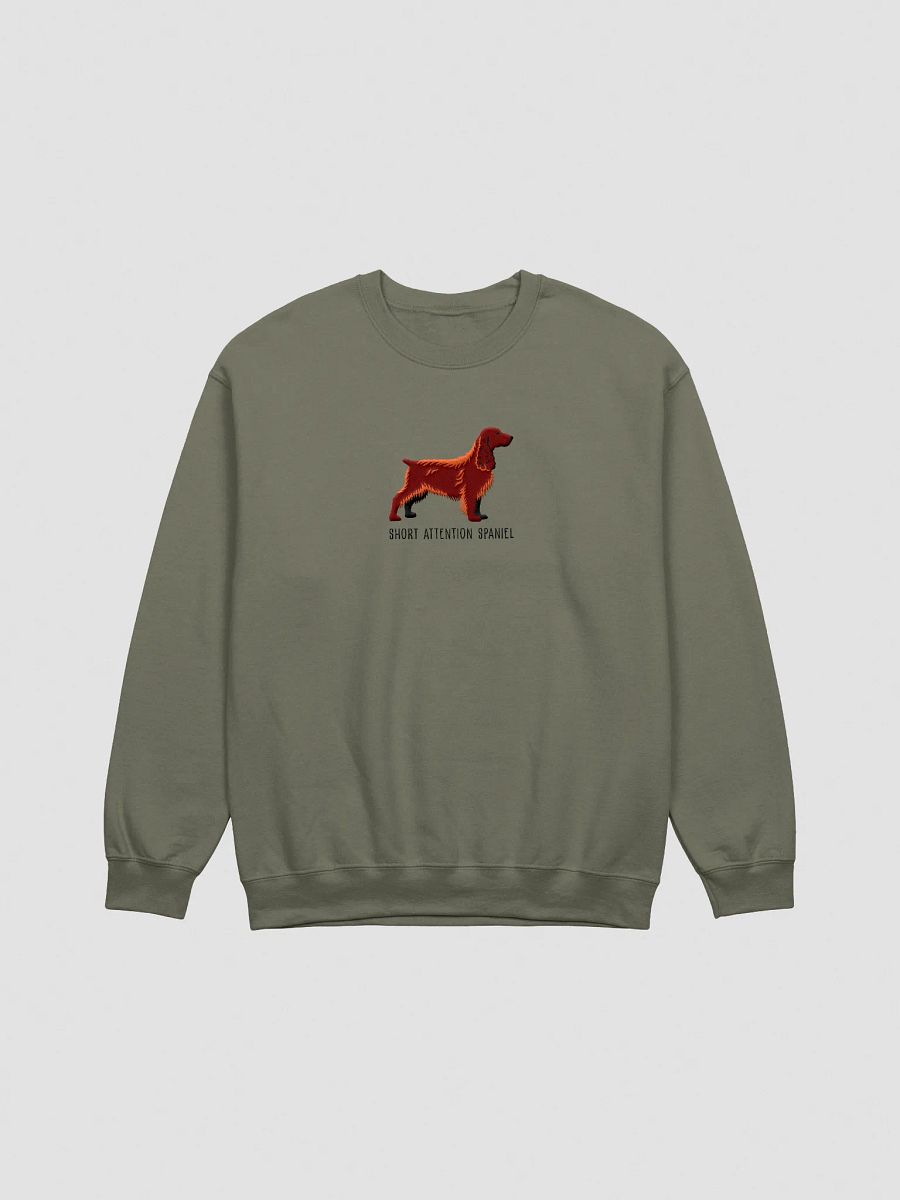 Short Attention Spaniel Sweatshirt (Embroidered) of a Field Spaniel(Liver) product image (7)