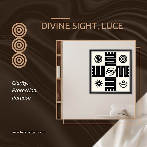 Divine Sight, Luce, is a minimalist meditation on spiritual clarity, divine vision, and sacred alignment.

At its heart: Nyan...