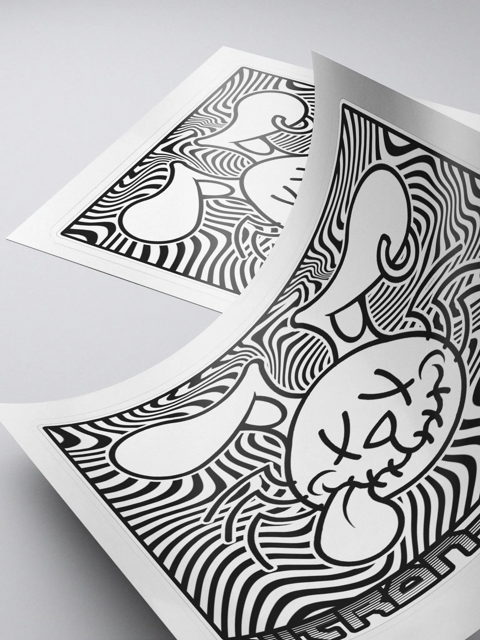 Wave 6 - Trippy Square Kiss Cut Sticker product image (5)