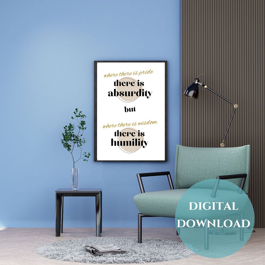Pride vs Wisdom Printable Wall Art product image (4)