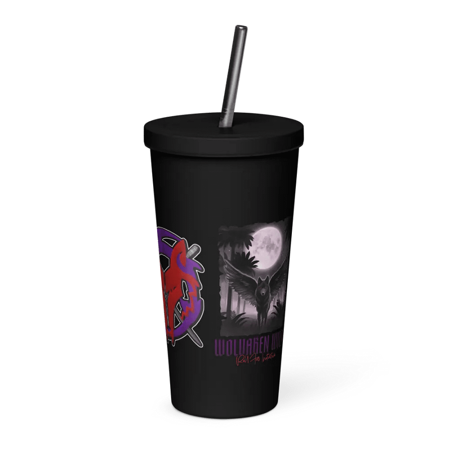 Wolvaren Stainless Tumbler w/Straw product image (3)