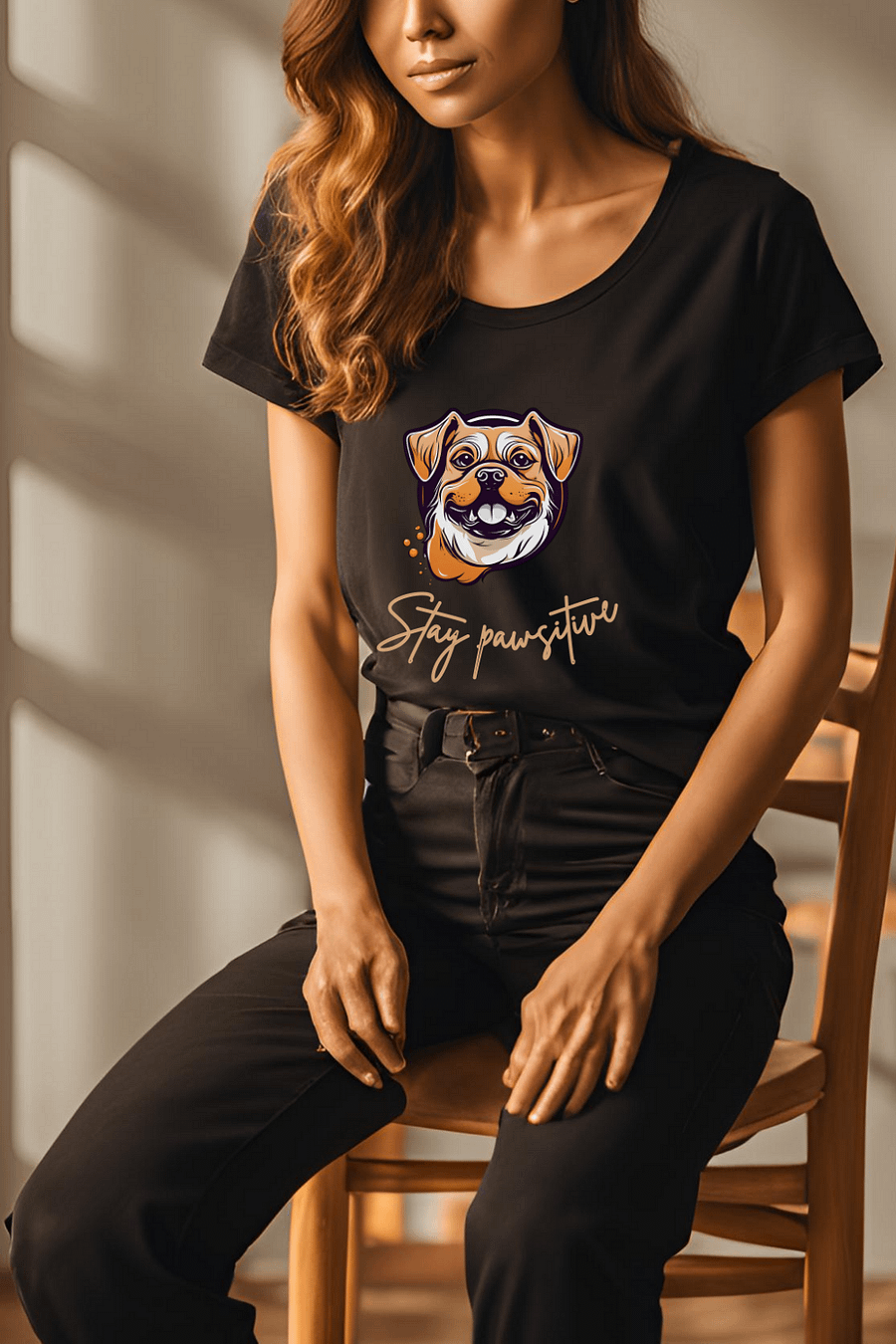 Smiling Pup Graphic Tee product image (2)