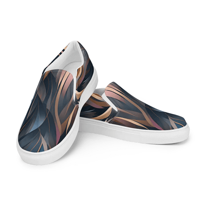 Feathered Harmony Canvas Slip-Ons product image (1)