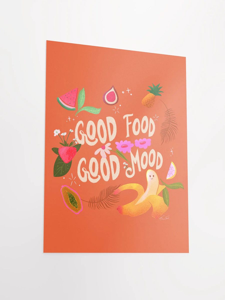 Good Food Good Mood Orange • Matte Paper Poster product image (6)