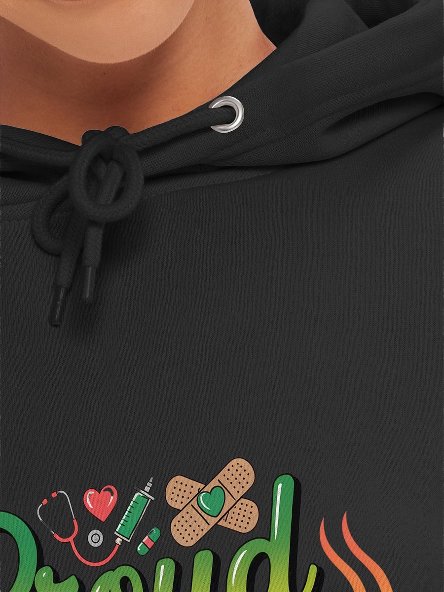Proud Black Educated Nurse Graphic Hoodie product image (7)