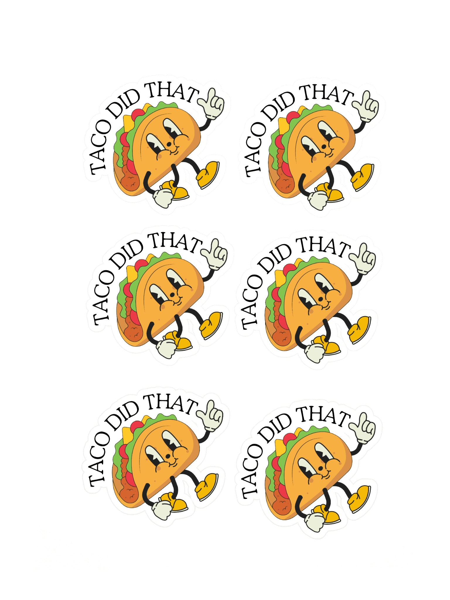 Taco Party Sticker Sheet product image (3)