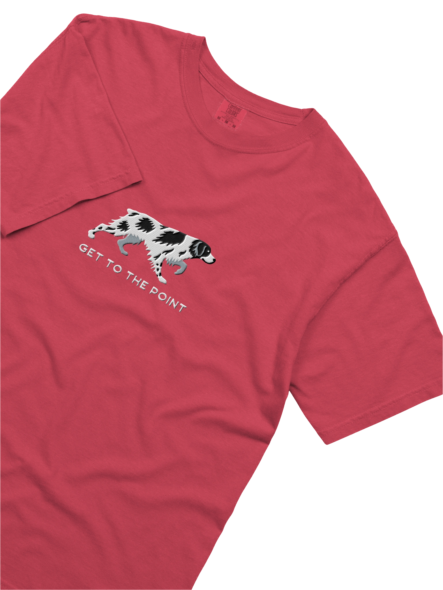 Get to the Point T-Shirt(Embroidered) of a Brittany Spaniel(Black & White) product image (45)