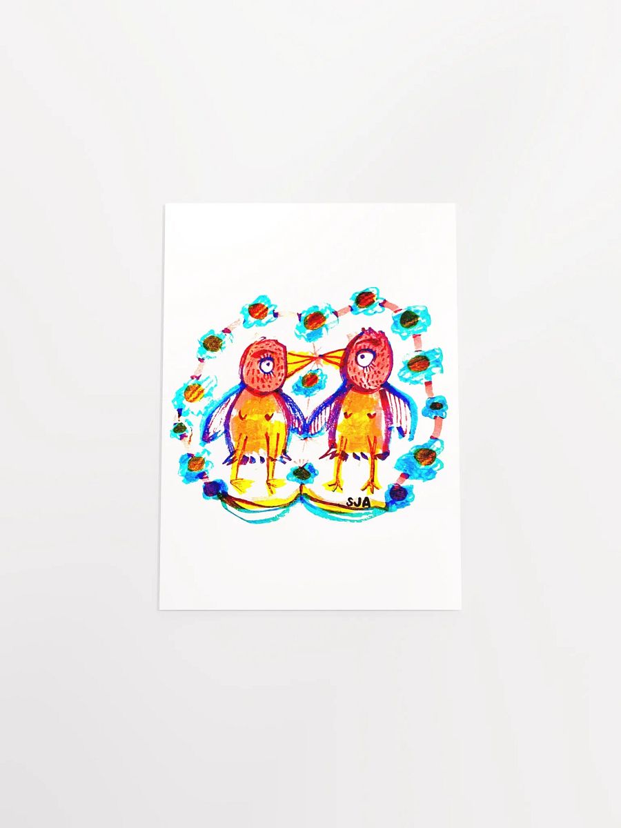Kissy Birds matte poster product image (9)
