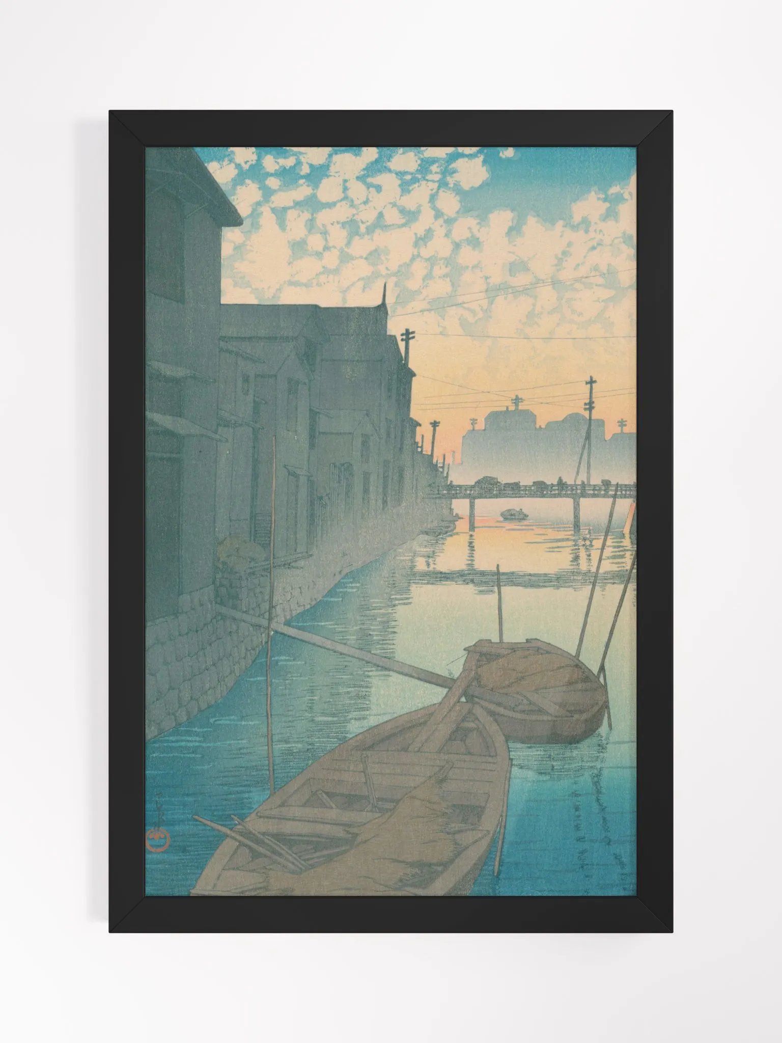 Dawn at Daikon Gashi Riverbank - Kawase Hasui product image (1)