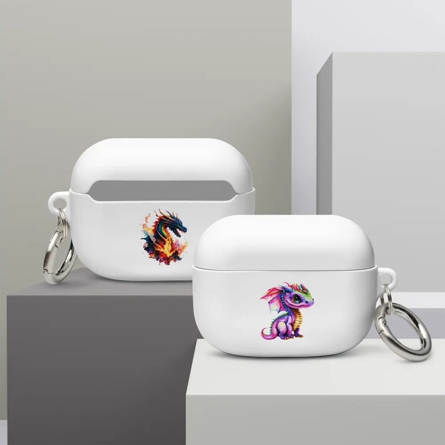 Multicolored Dragon Airpods Case by Treasure Pie product image (12)