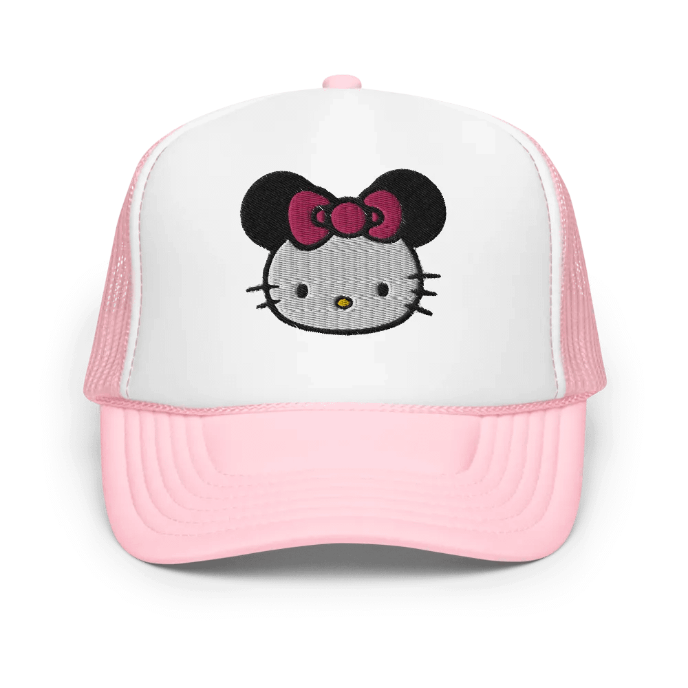 Hello Kitty x Minnie Trucker Hat (Pink Bow) product image (1)