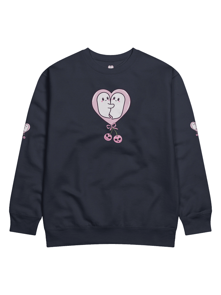 Cute Ghosts in Love Sweatshirt – Heart & Cherries product image (3)