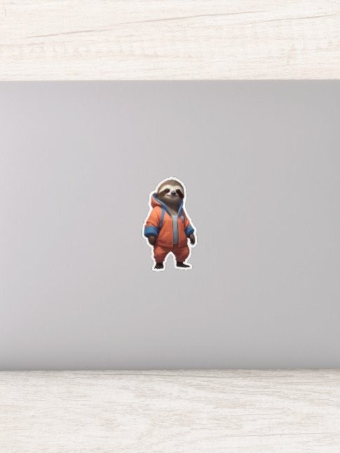 Friendly Sloth kiss-cut Sticker product image (3)