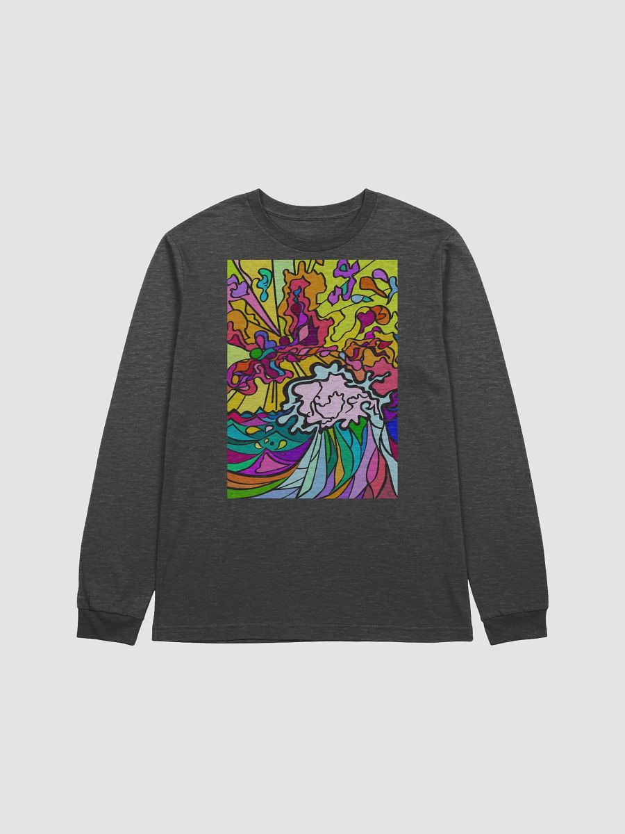 Vibrant Swirls Long Sleeve Tee - Wave at Sunset product image (2)