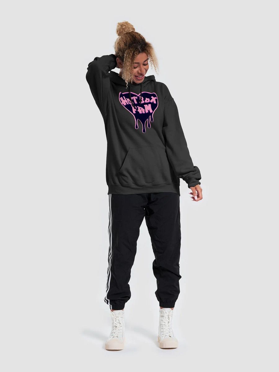 HOT BOX FAM BLACK AND PINK LOGO HOODIE product image (50)