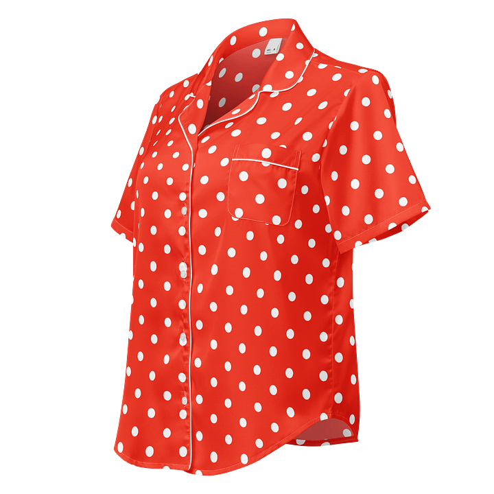 Modern Vibe Dot Women's Short Sleeve Pajama Top product image (1)