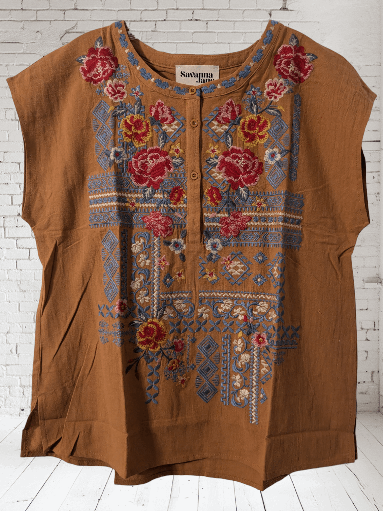 M Embroidered Dear Scarlett Top product image (1)