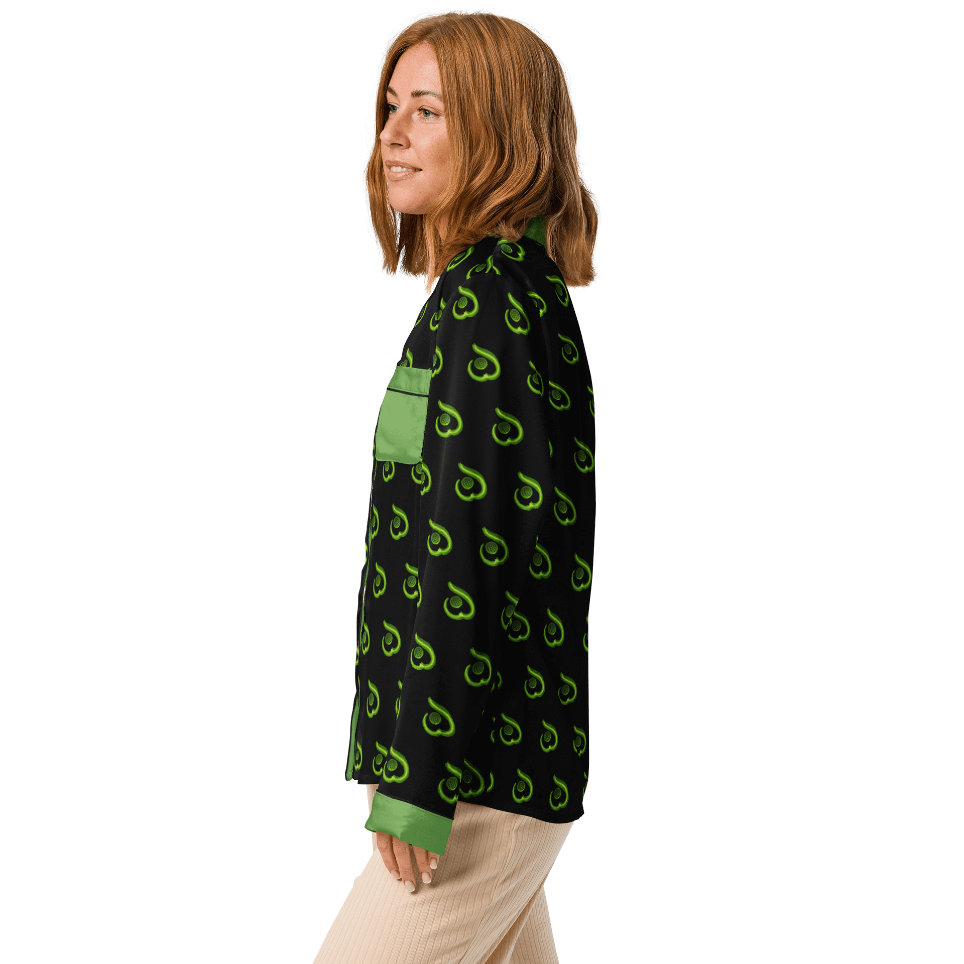 WILLOWISP Field Agent Patterned Long Sleeve Pajama Top product image (4)