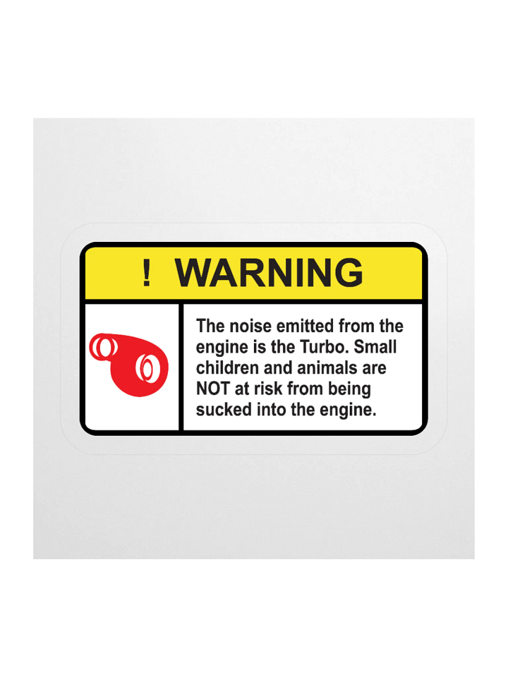 Turbo Warning Sticker product image (1)