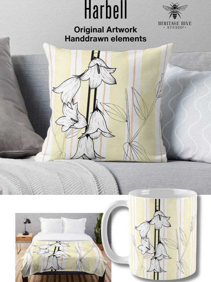 Harbell - Yellow Heritage Style Pillow product image (2)