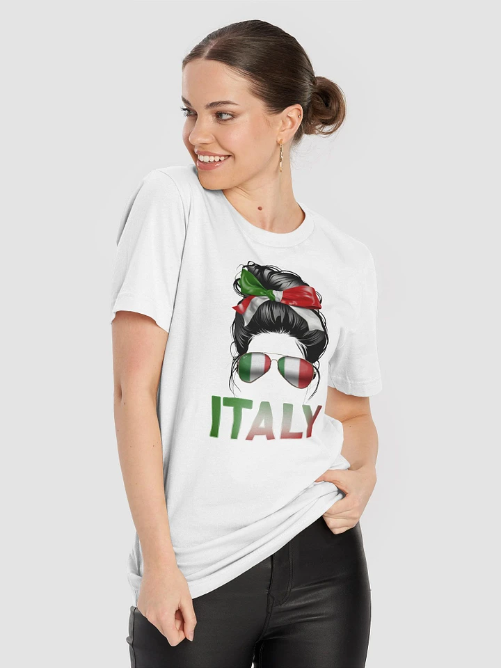 Italian Flag Inspired Bun and Sunglasses T-Shirt product image (21)