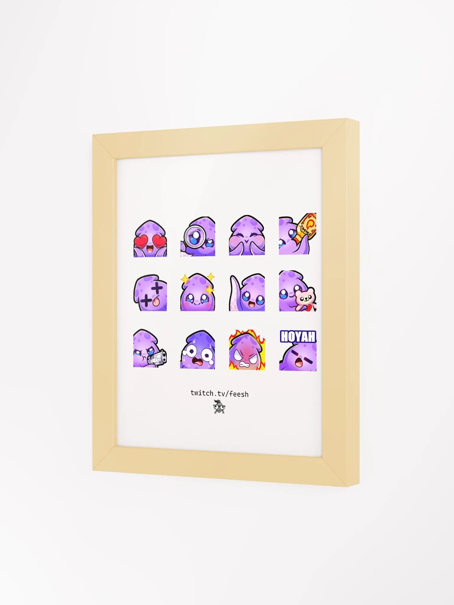 Squid Emote Set Poster product image (29)