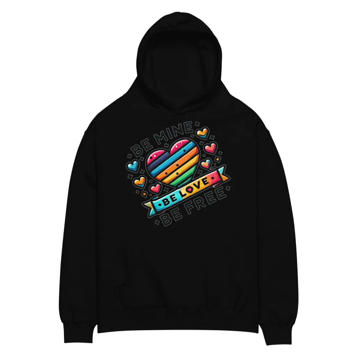 Rainbow Heart Oversized Hoodie product image (2)