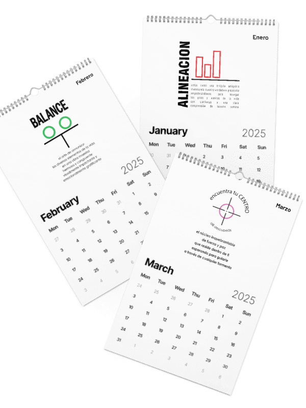 Espanol Implicito-Spanish Implied 2025 Calendar-Calendario (Dias en ingles)-Now $10.50 Use promo code VIBES4LOVE at checkout product image (1)